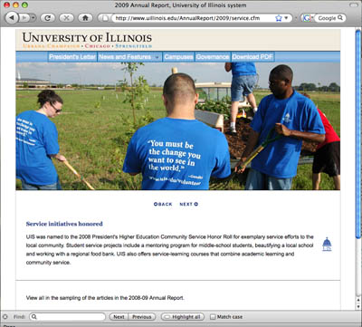 Annual Report: University of Illinois